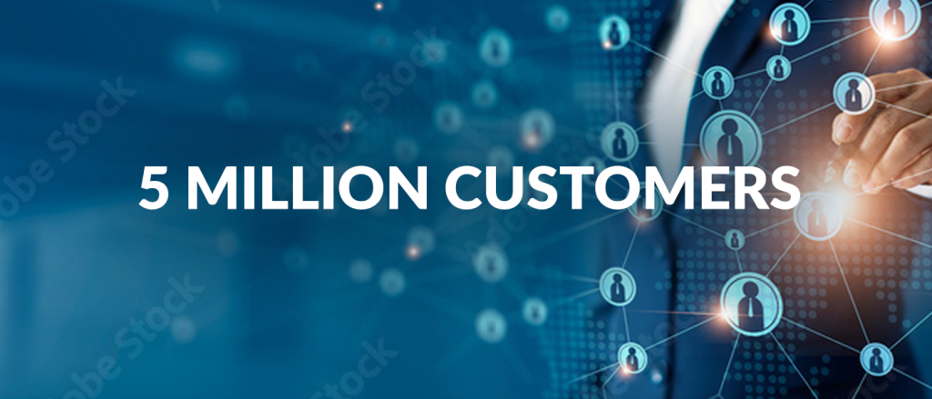 Answer celebrates 5 million customers - banner image