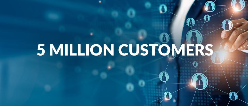 Answer celebrates 5 million customers - banner image